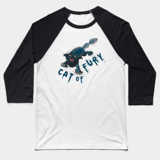 Angry Cat Baseball T-Shirt